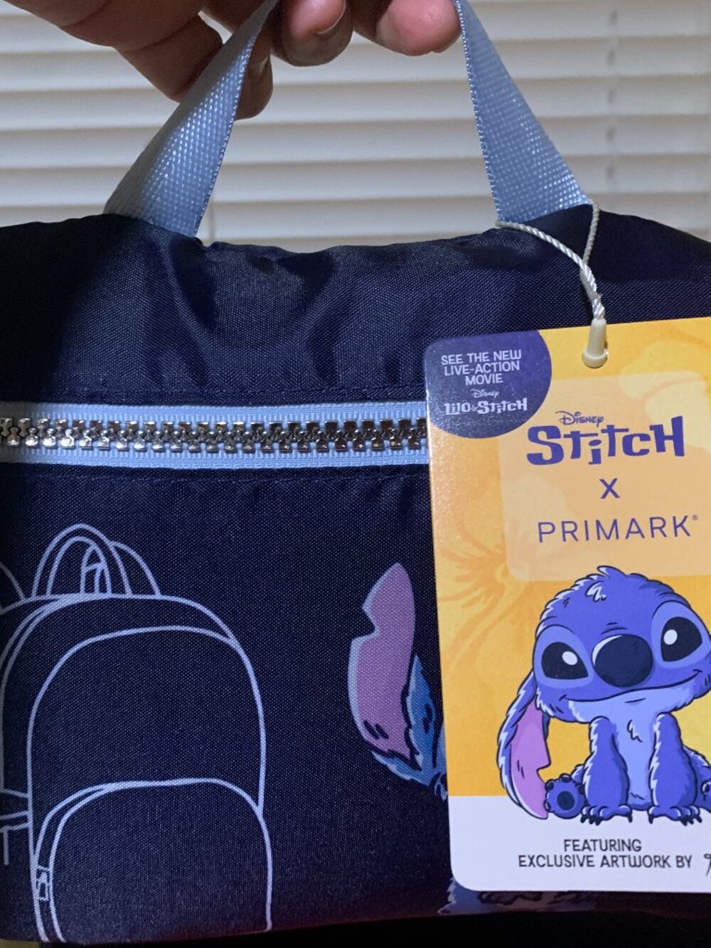 Disney Stitch x Primark Travel Foldable Backpack